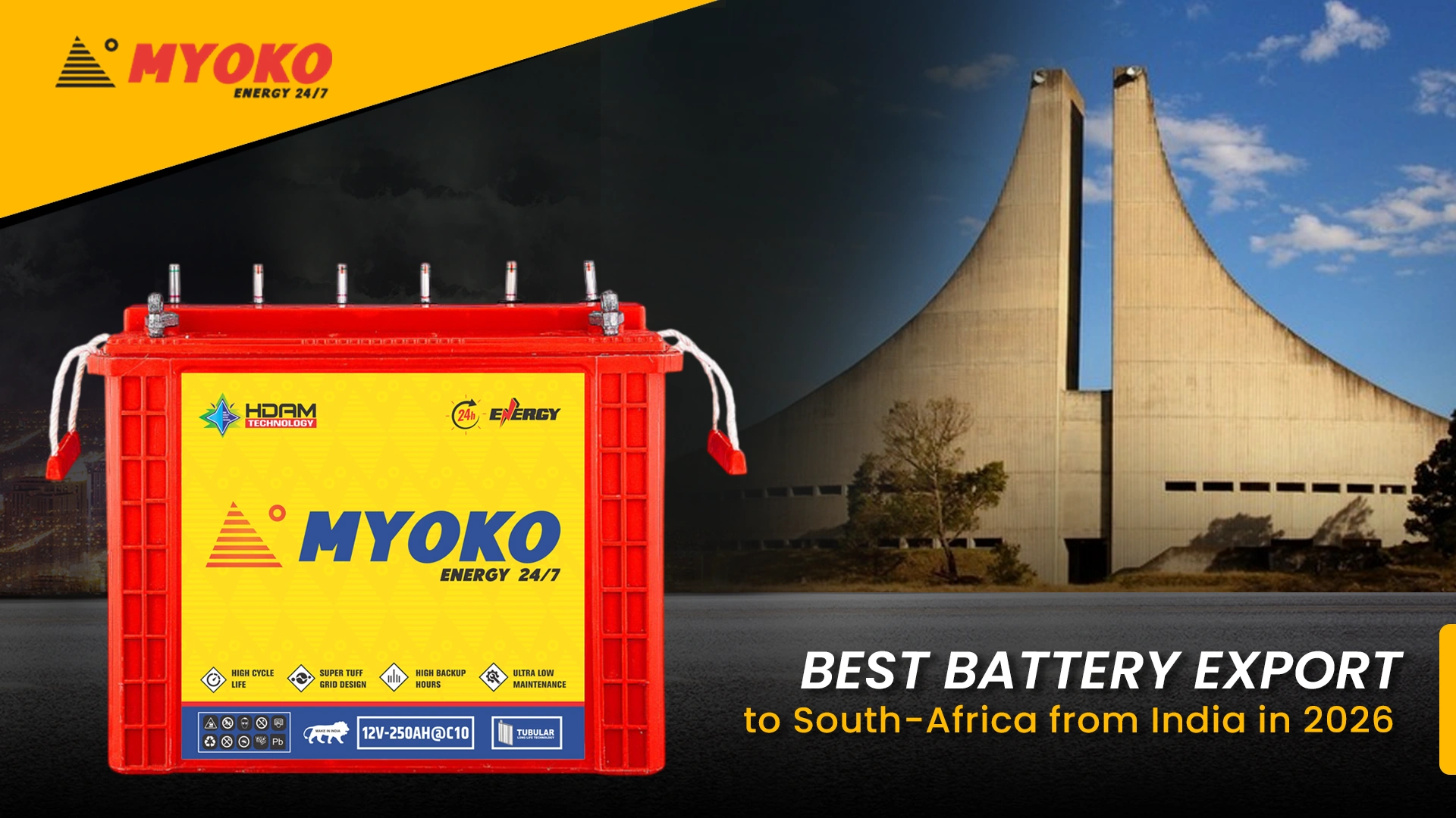 Best Battery Export to South-Africa from India in 2026