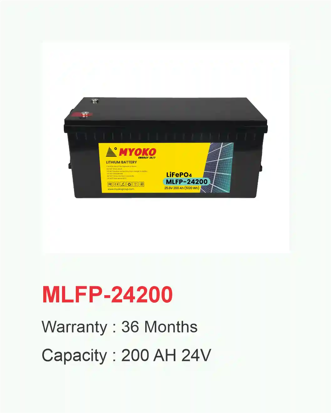 li-ion replacement battery card 24200
